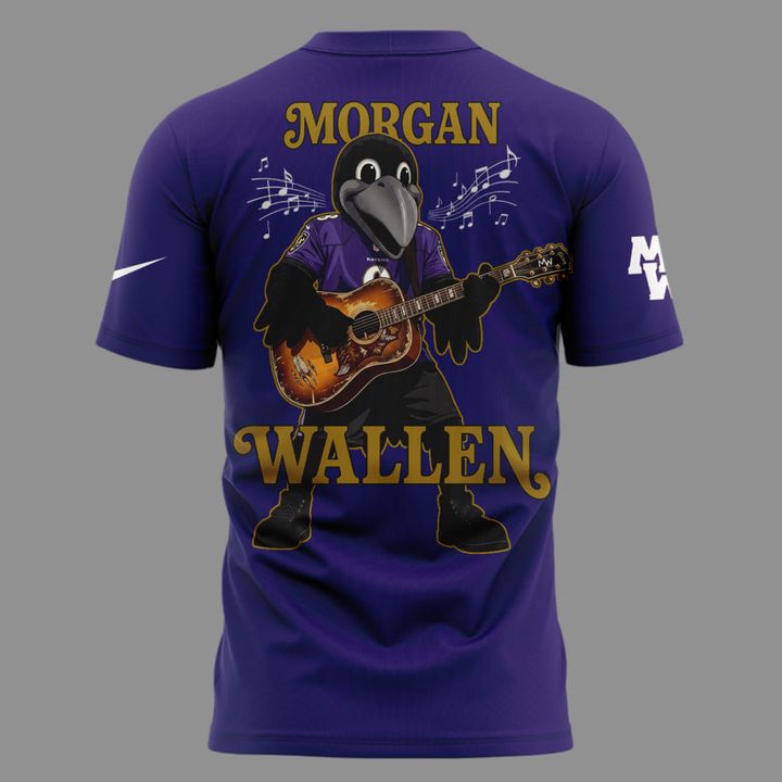 01.1. Morgan Wallen x Baltimore Ravens - Still The Problem Tour 2026 T-Shirt