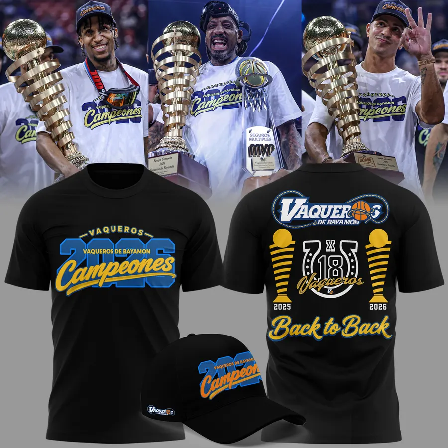 Limited Edition Vaqueros de Bayamón 2026 – Camiseta Conmemorativa de Campeones Shirt