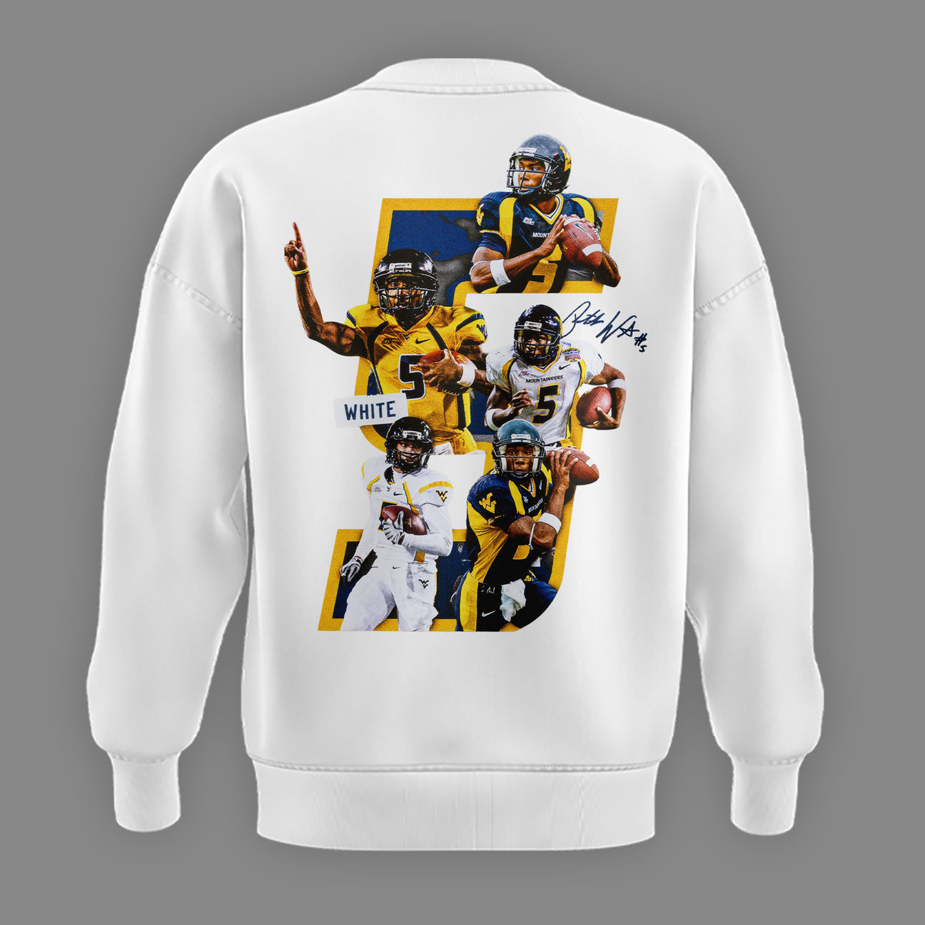 Limited Edition West Virginia Football Pat White Sweatshirt 2026