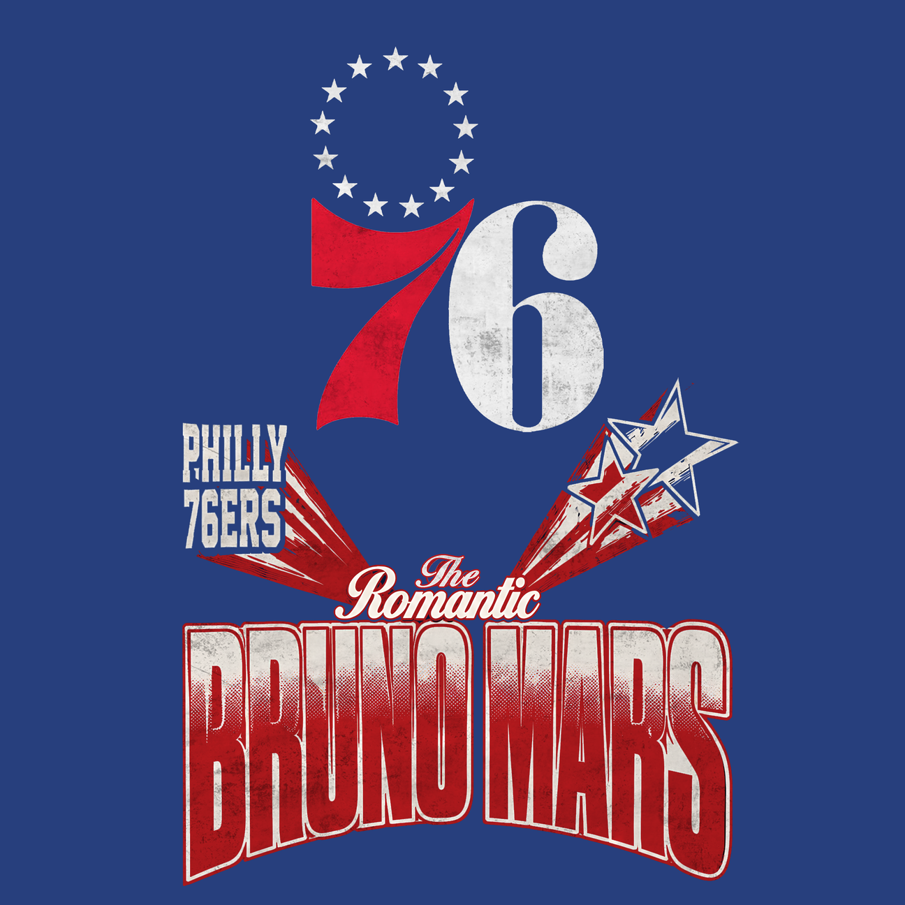 Special 2026 Bruno Mars x Philadelphia 76ers T-Shirt