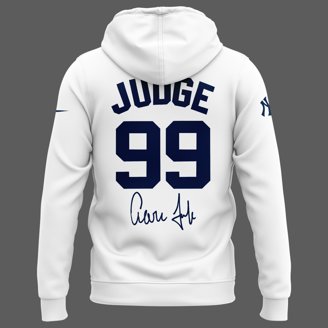 Special New Aaron Judge #99 White Hoodie - Welcome Back