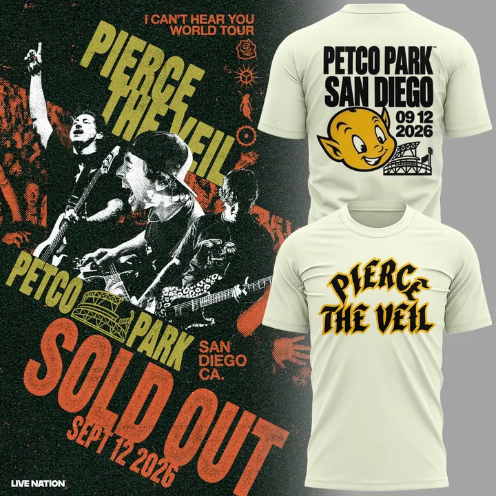 Pierce The Veil x San Diego Padres T-shirt