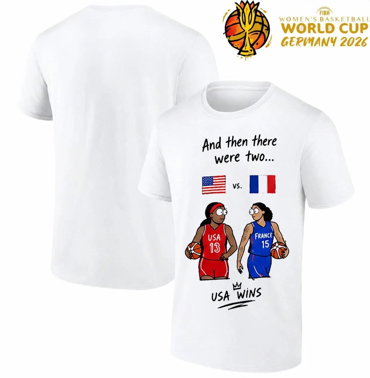 Team USA Womens Basketball FIBA World Cup 2026 White T-Shirt