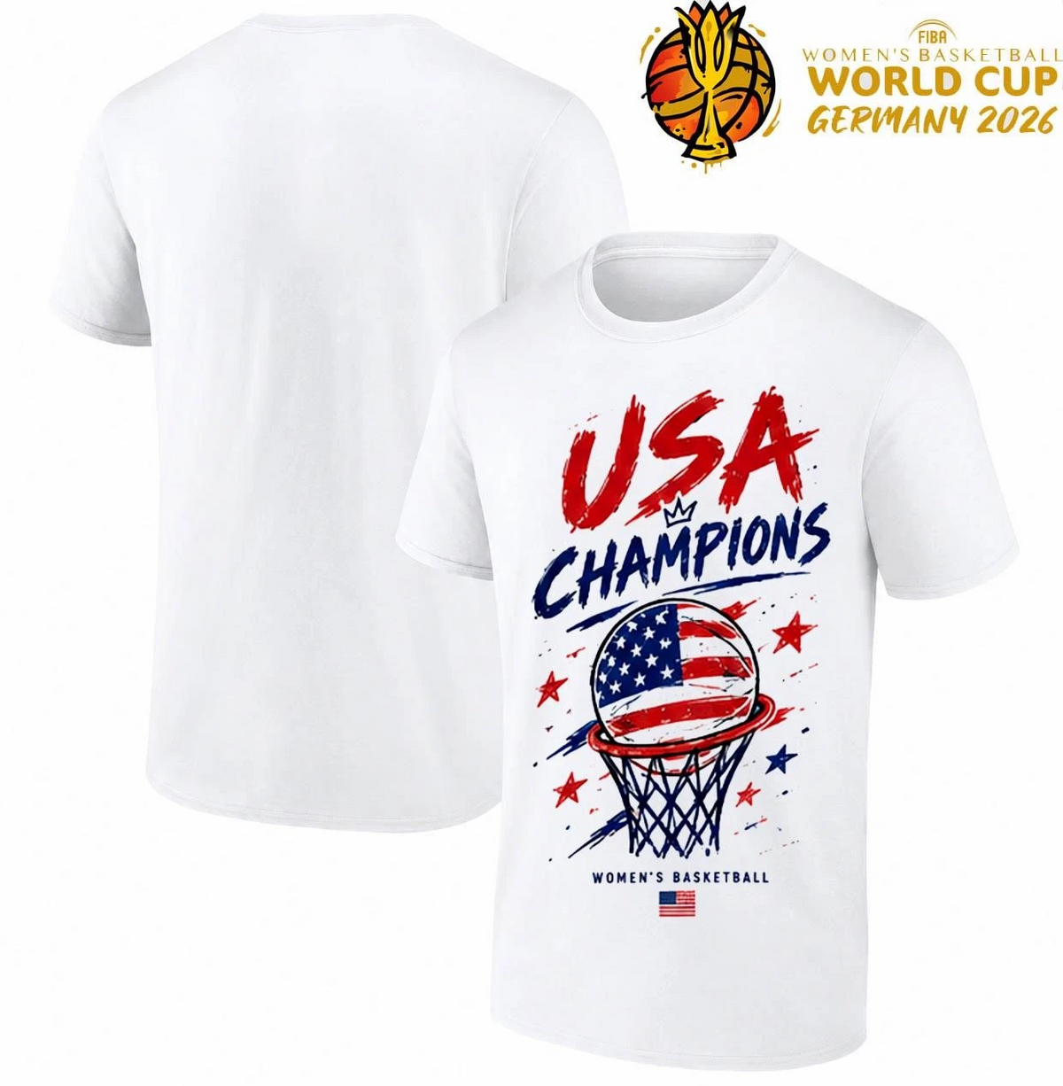 USA Basketball One Team One Goal One Nation FIBA Women’s Basketball World Cup T-Shirt