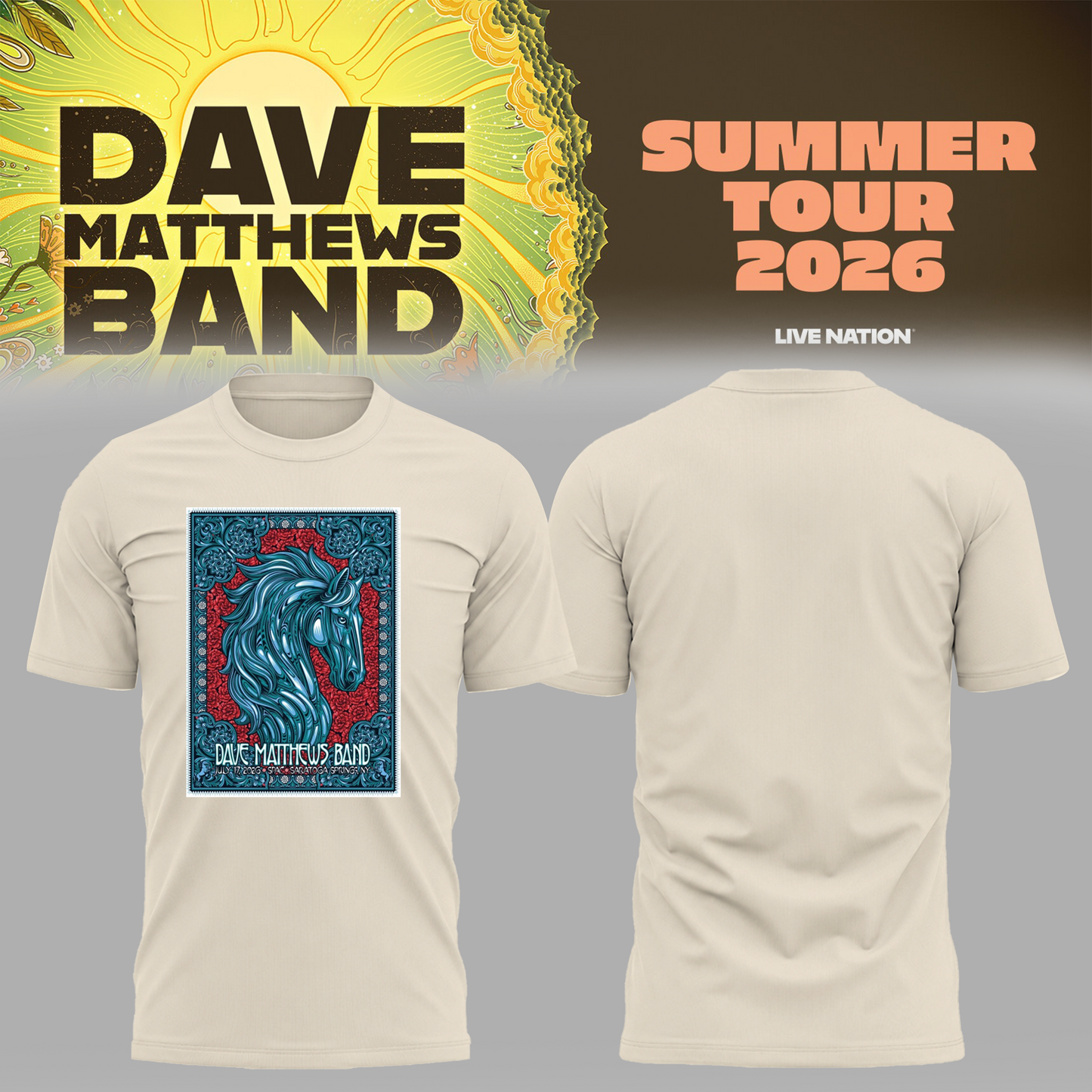Limited Edition Summer Tour 2026 At Saratoga Springs,NY Shirt