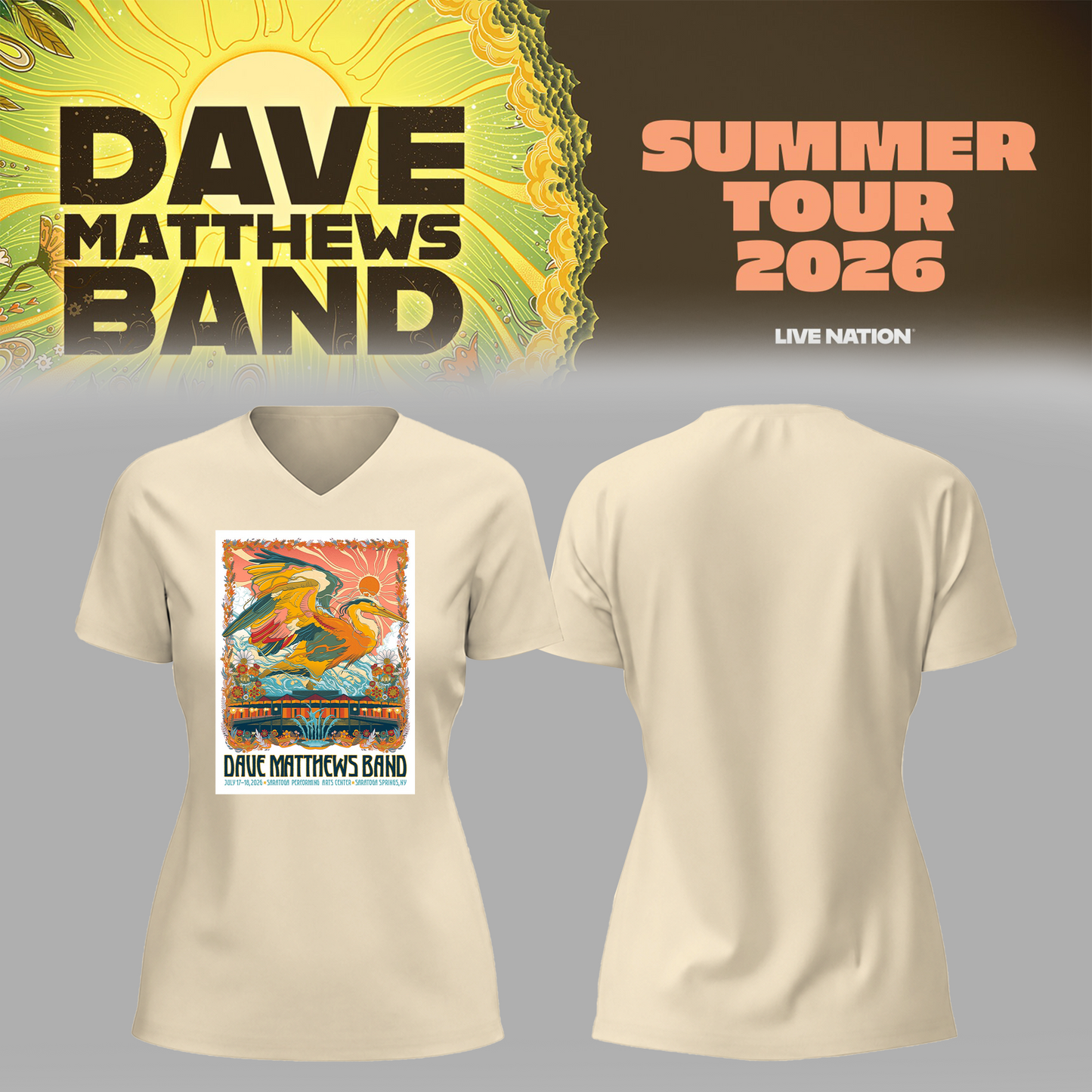 Limited Edition Summer Tour 2026 At Saratoga Springs,NY Shirt
