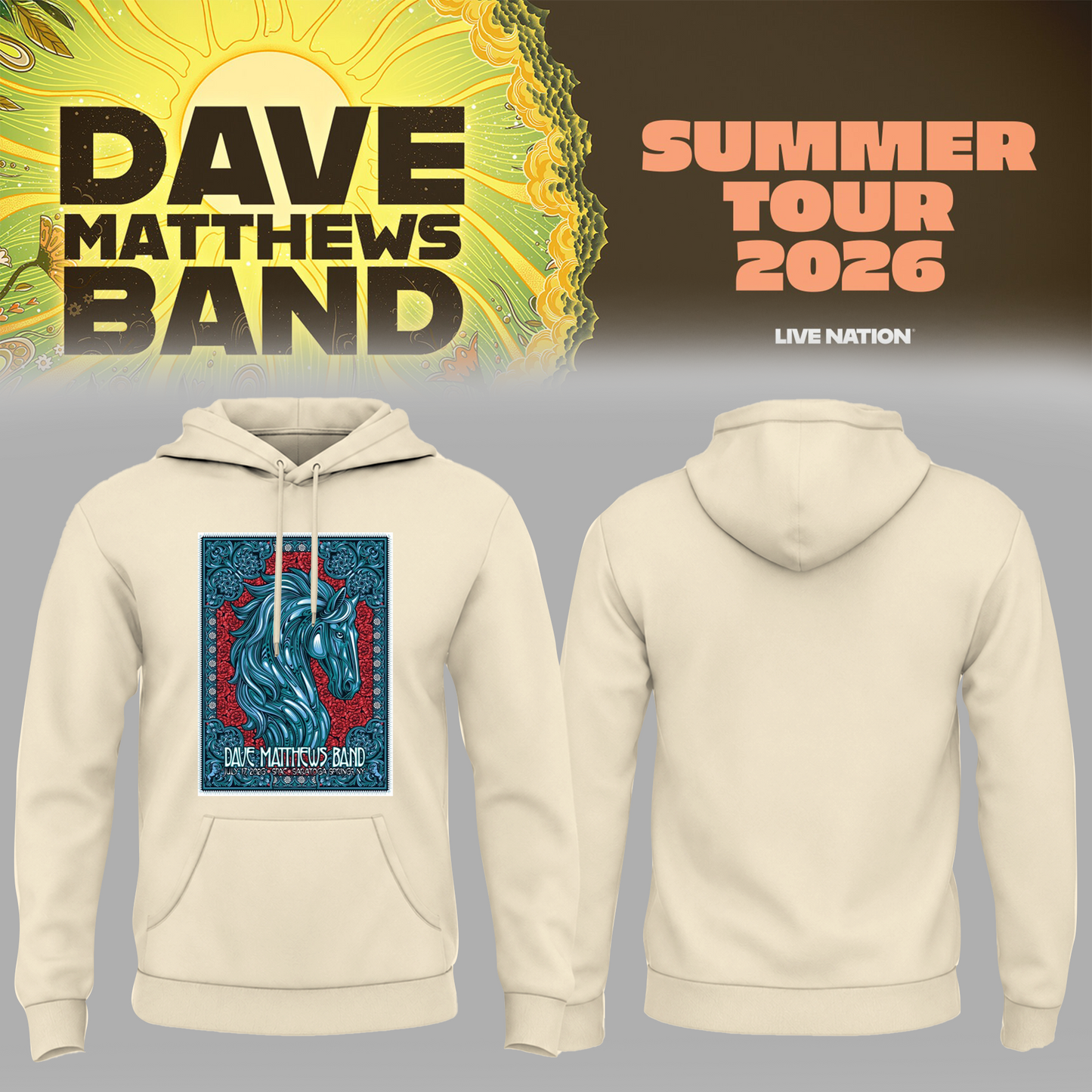Limited Edition Summer Tour 2026 At Saratoga Springs,NY Hoodie