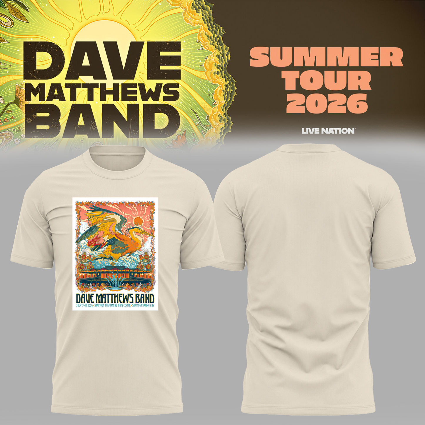 Limited Edition Summer Tour 2026 At Saratoga Springs,NY Shirt