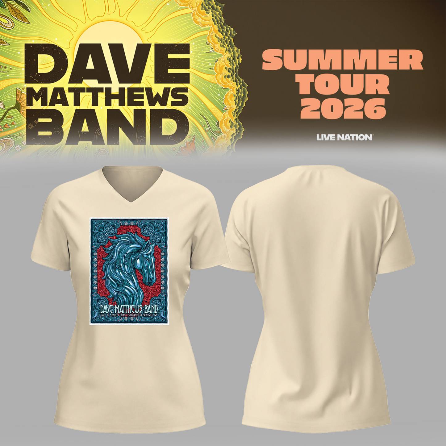 Limited Edition Summer Tour 2026 At Saratoga Springs,NY Shirt