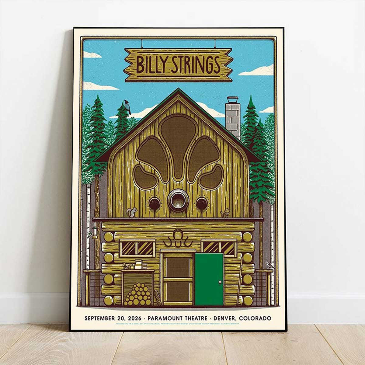 Limited Edition Billy Strings tour 2026 poster