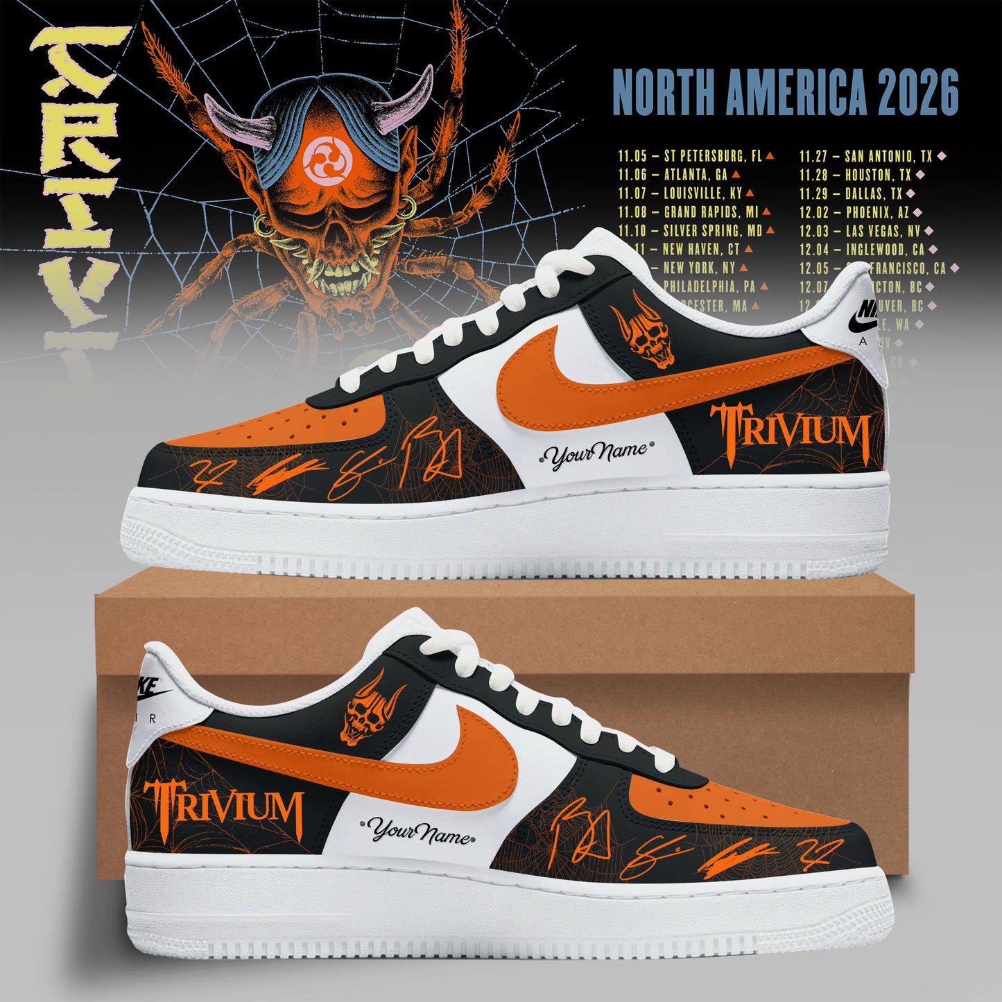 _TRIVIUM – NORTH AMERICA TOUR 2026 COLLECTION CUSTOM SNEAKER
