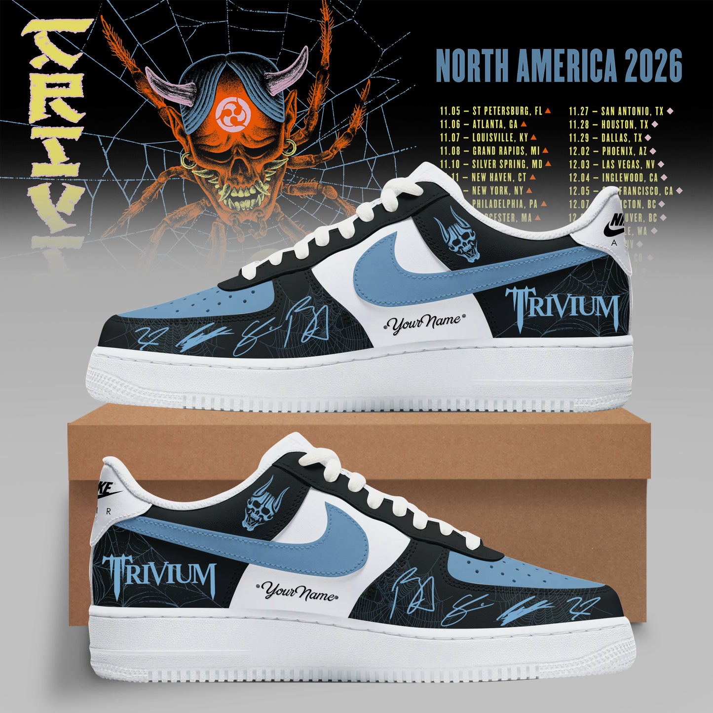 _TRIVIUM – NORTH AMERICA TOUR 2026 COLLECTION CUSTOM SNEAKER
