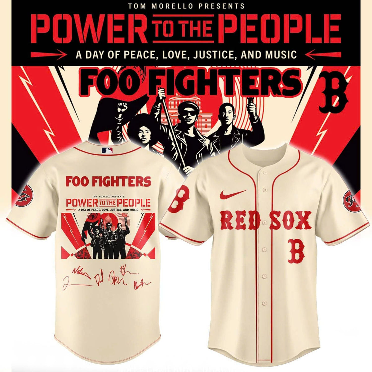 Foo Fighters -“Power to the people”- Limited Edition Signature – Jersey