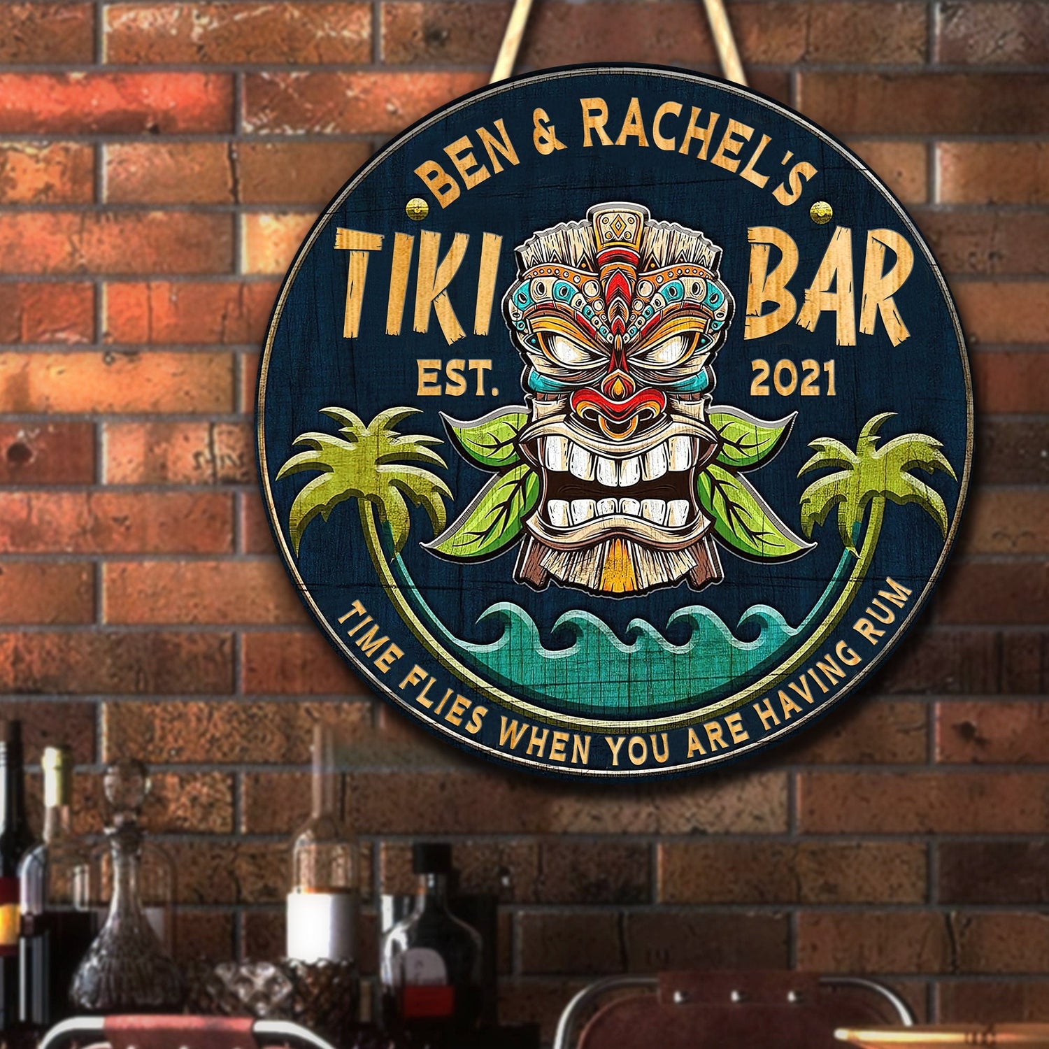 Tiki Bar Wood Signs