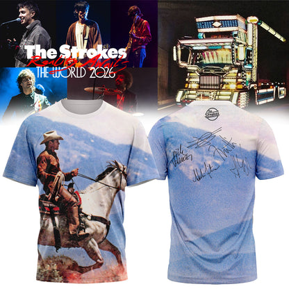 The Strokes Reality Awaits World Tour 2026 Limited Edition Signature – Tshirt