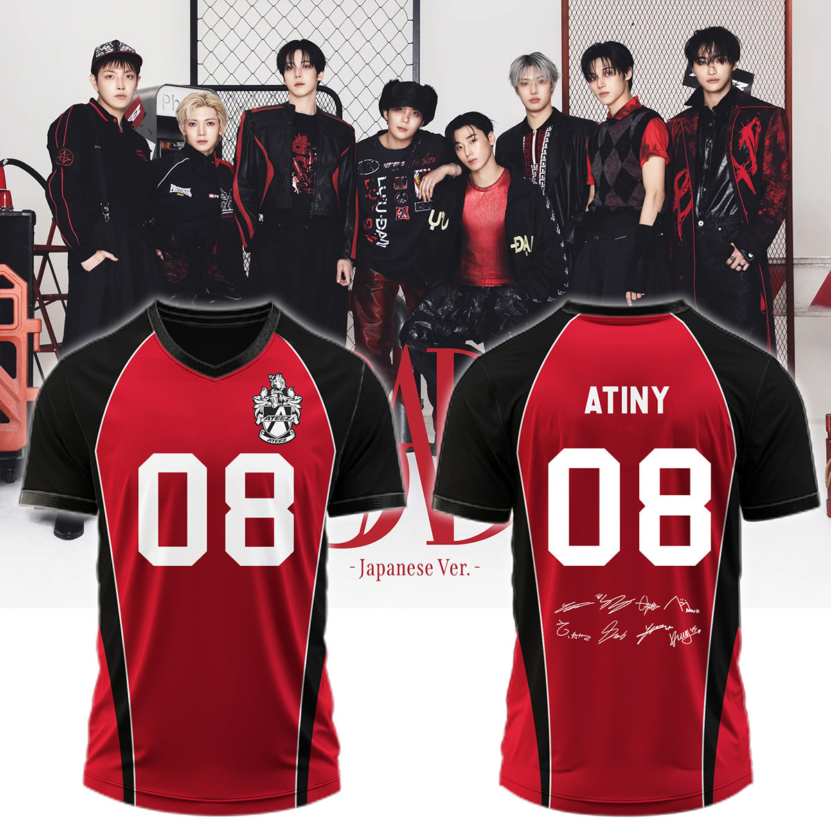 .ATEEZ BAD signed Jersey