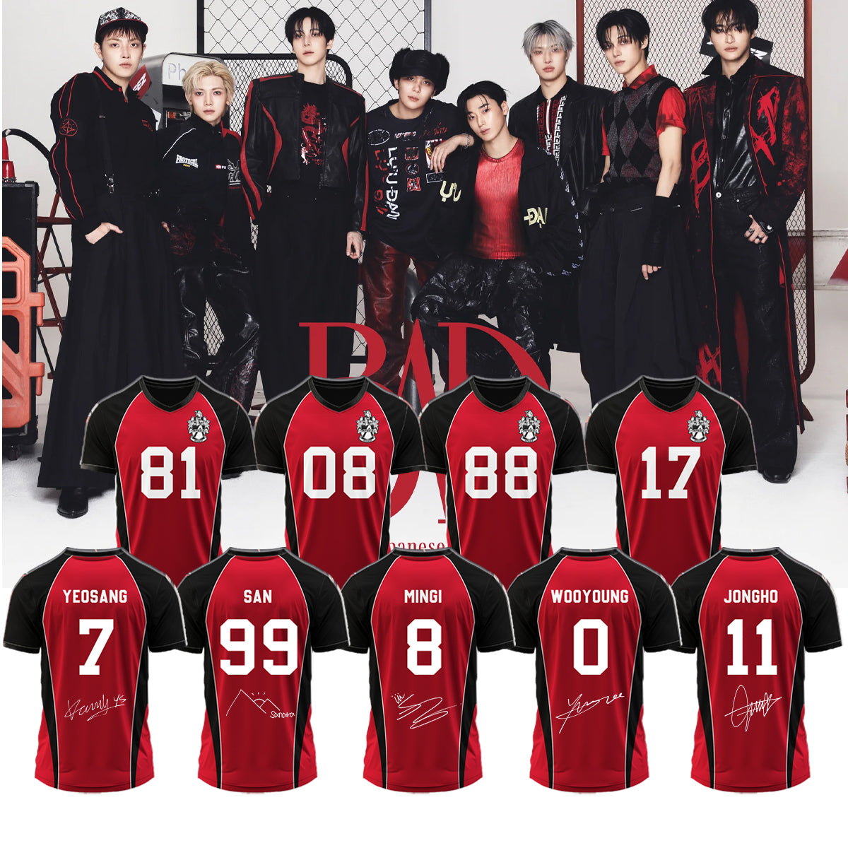 .ATEEZ BAD signed Jersey