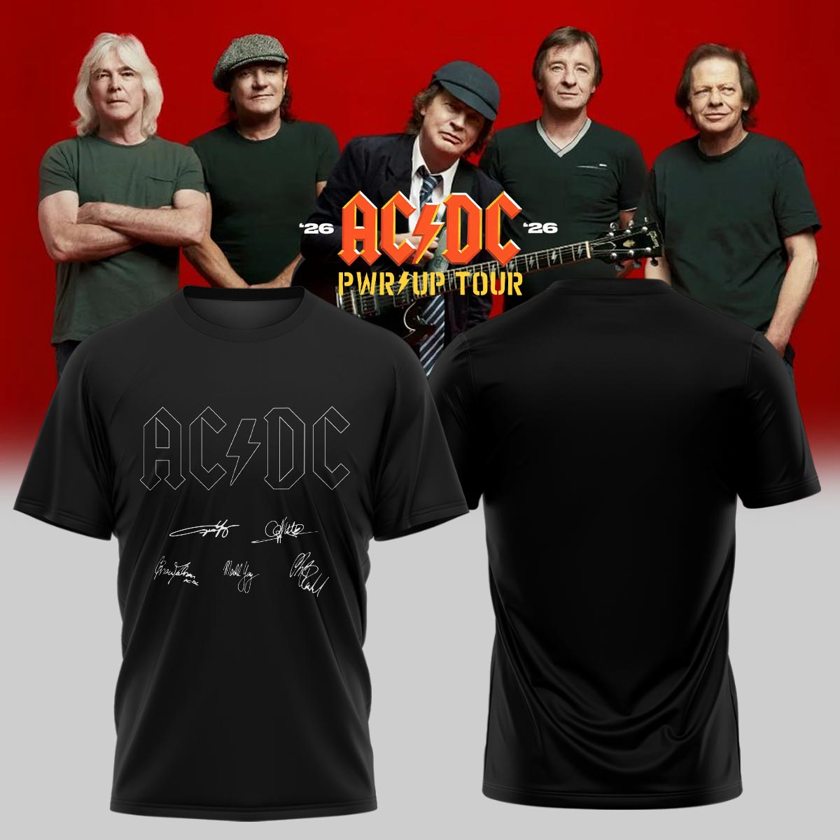 AC/DC ” Power Up Tour ” 2026 – Tshirt