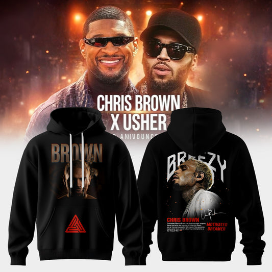 CHRIS BROWN x RAYMOND USHER – R&B TOUR 2026 Collection Hoodie
