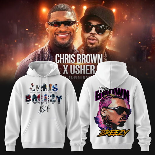CHRIS BROWN x RAYMOND USHER – R&B TOUR 2026 Collection Hoodie