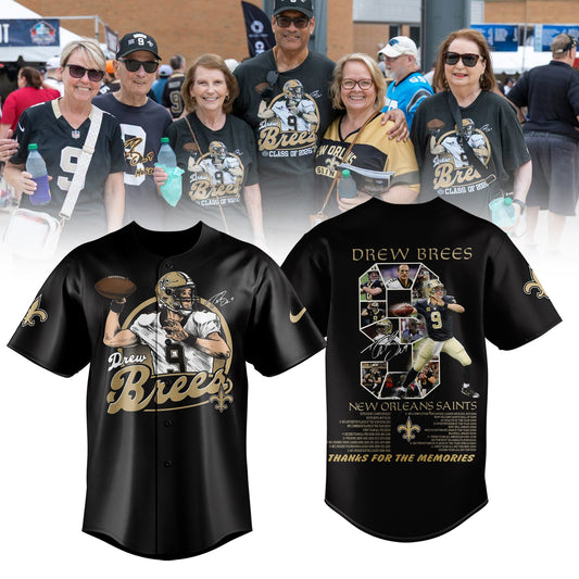 Limited Edition New Orleans Saints Drew Brees Baseball Jersey