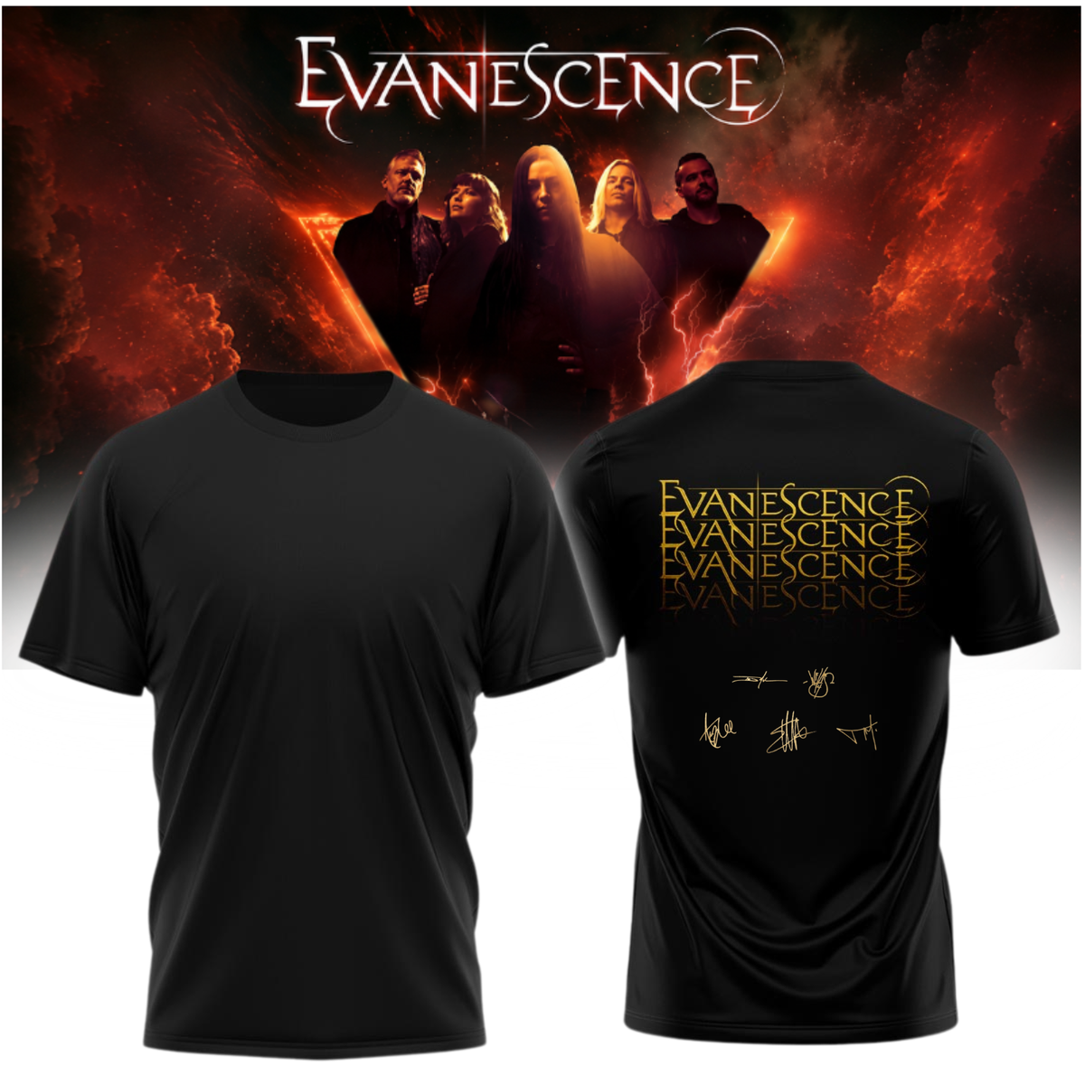 Evanescence “Sanctuary 2026 World Tour” – TShirt