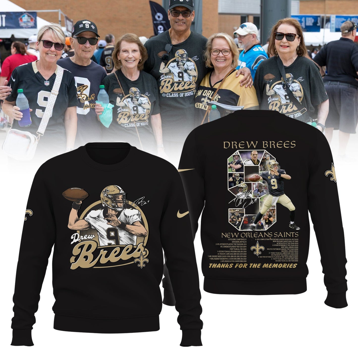 Limited Edition New Orleans Saints Drew Brees Sweatshirt