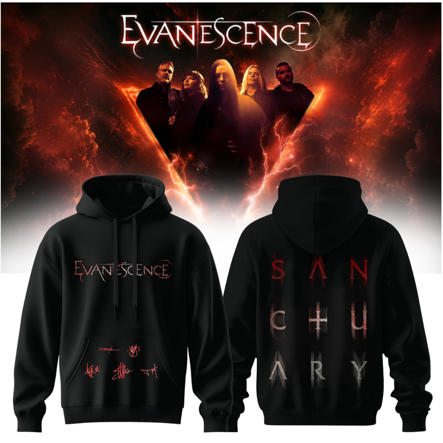 Evanescence “Sanctuary 2026 World Tour” – Hoodie