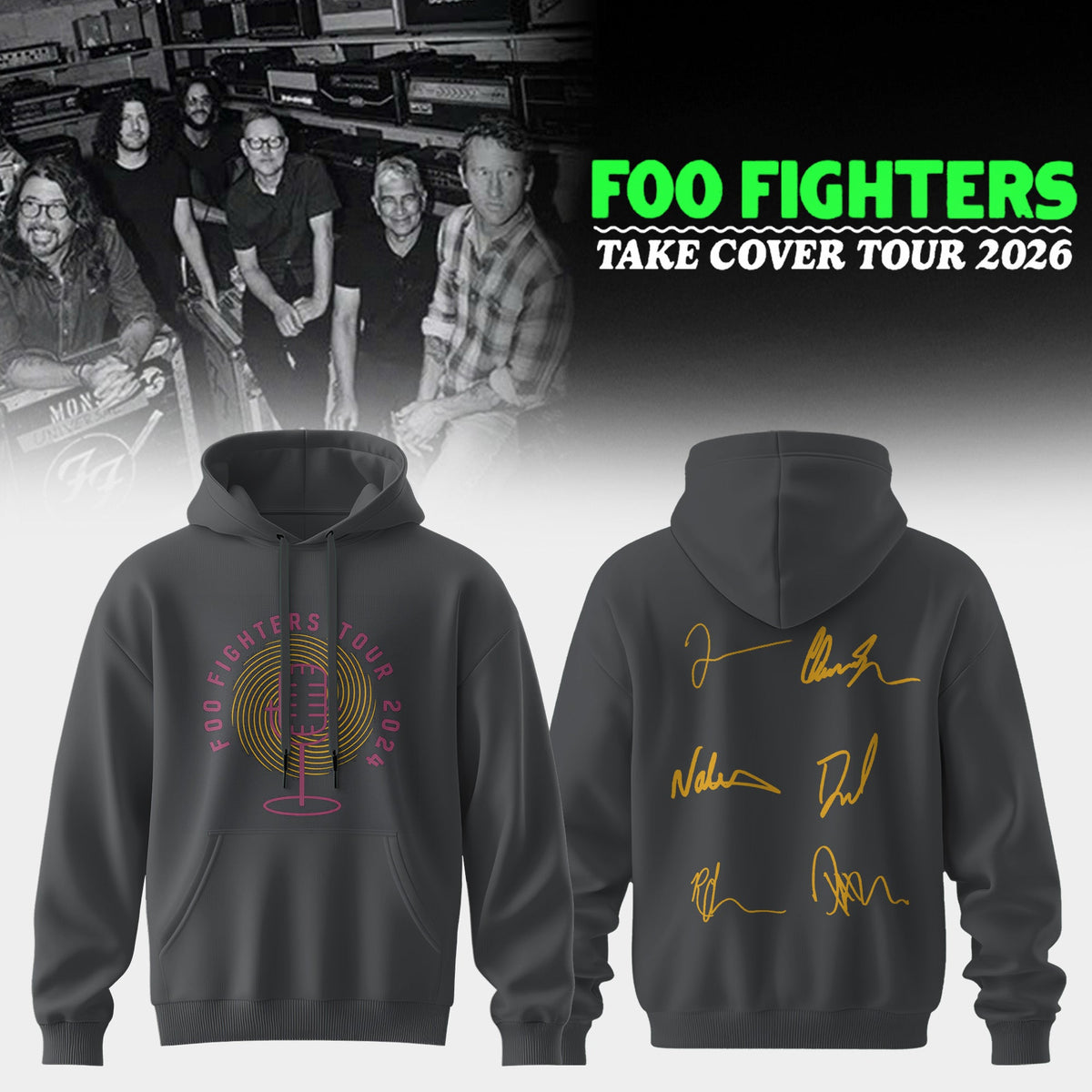 FF ”Take Cover Tour 2026” Limited Edition Signature – Hoodie