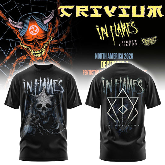 In Flames The Crown In The Grave Tour ’26 Tshirt