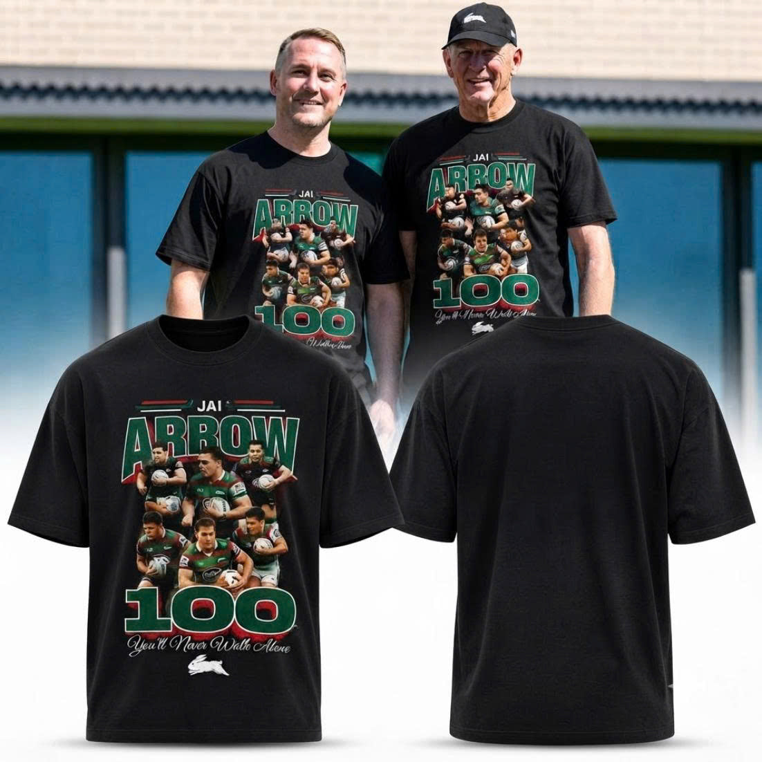 JAI Arrow 100 – You’ll Never Walk Alone Rugby South Sydney Rabbitohs Tee
