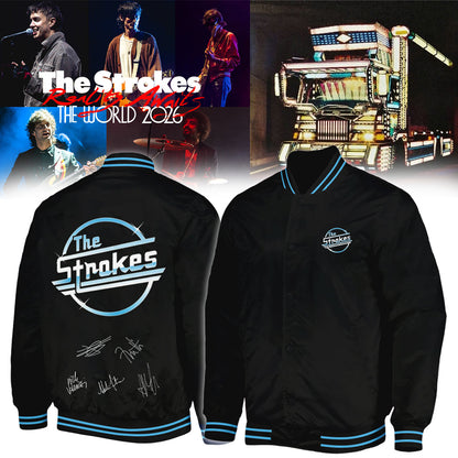 ,,,The Strokes Reality Awaits World Tour 2026 Limited Edition Signature – Bomber