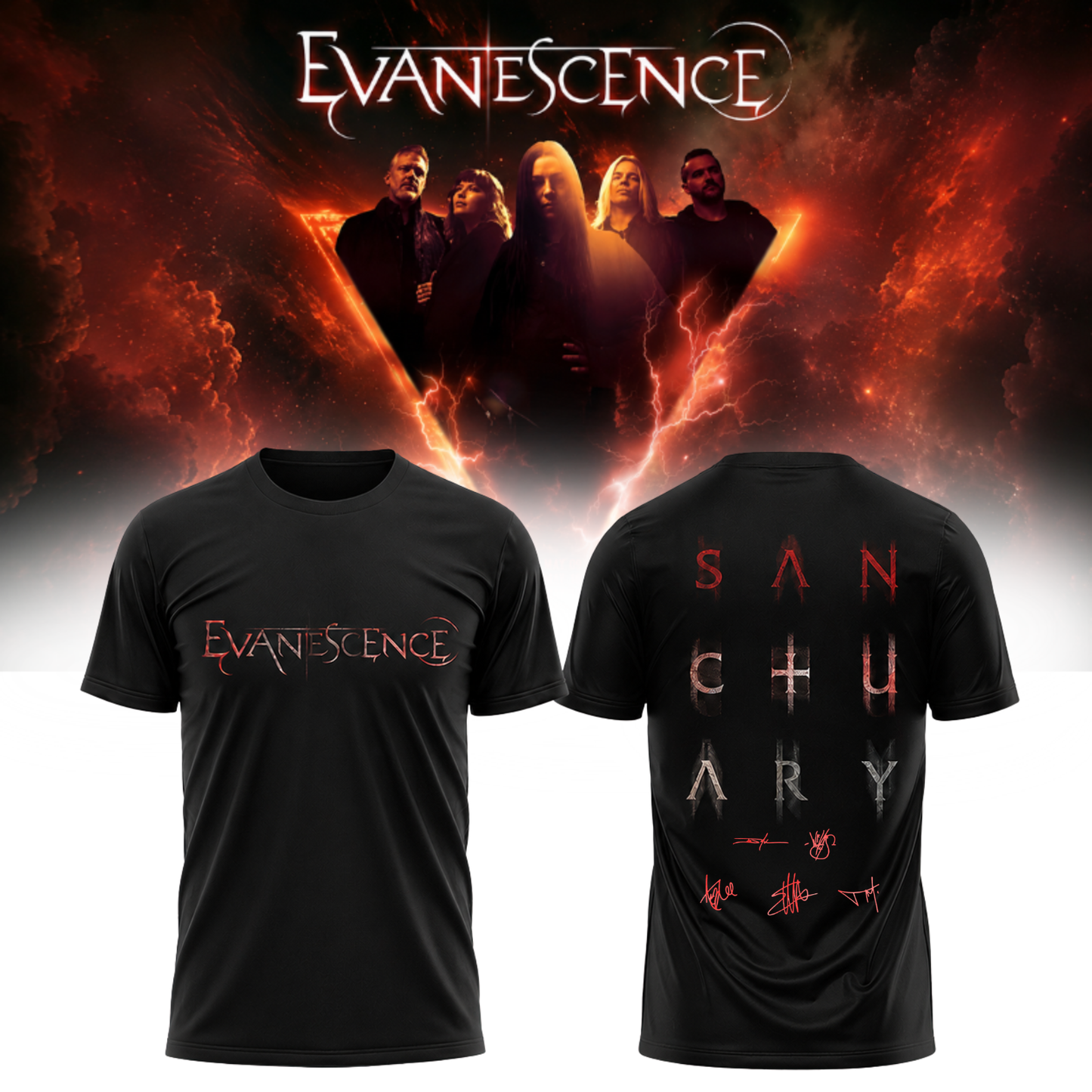 Evanescence “Sanctuary 2026 World Tour” – TShirt