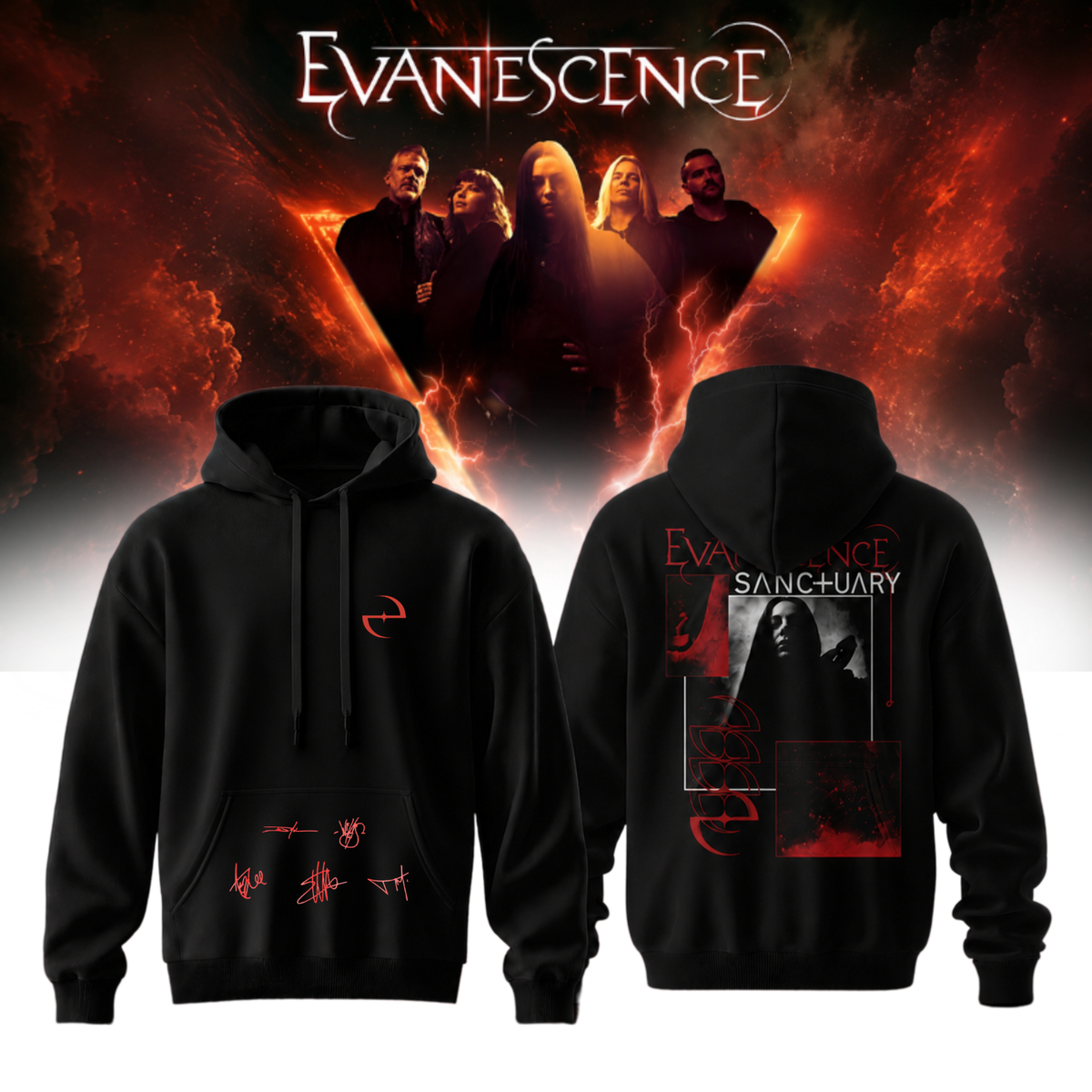 Evanescence “Sanctuary 2026 World Tour” – Hoodie