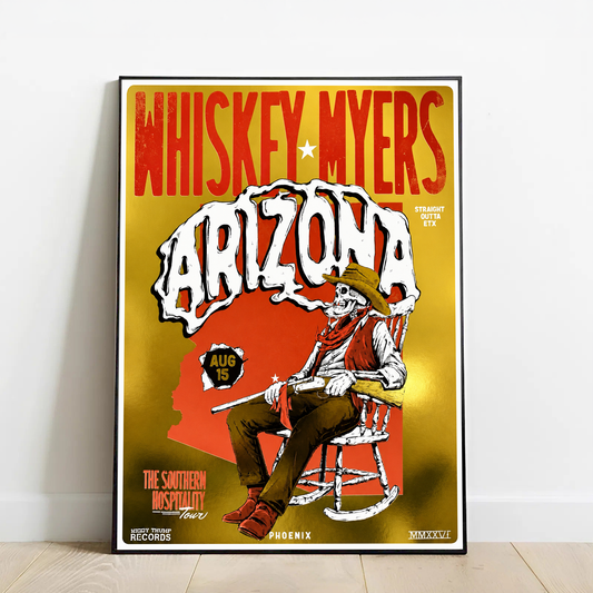 Limited Edition Whiskey Myers Southern Hospitality Tour In Arizona Poster 1