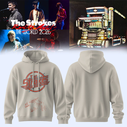 .The Strokes Reality Awaits World Tour 2026 Limited Edition Signature – Hoodie