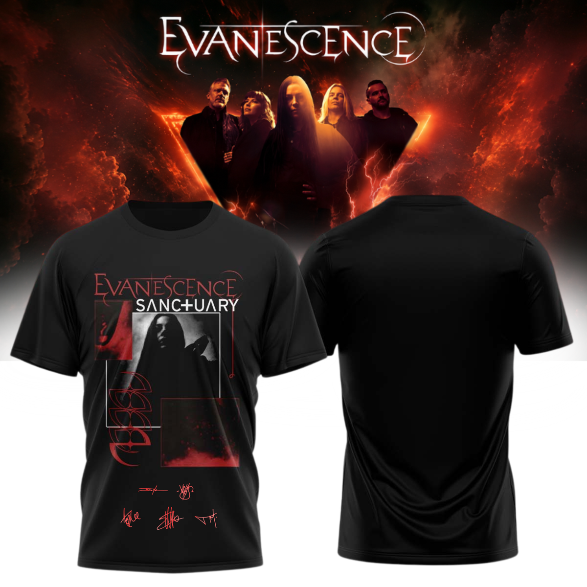 Evanescence “Sanctuary 2026 World Tour” – TShirt