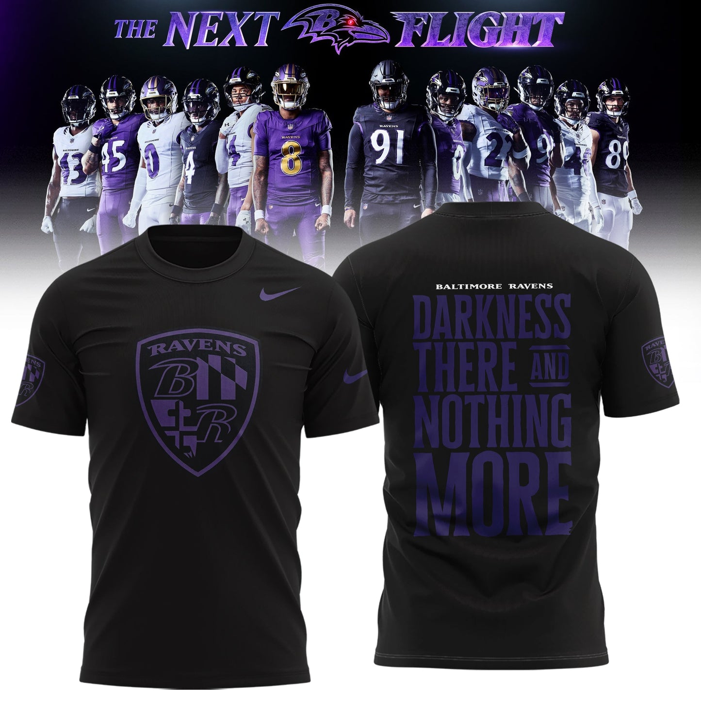 Limited Edition B.Ravens The Next Flight Shirt