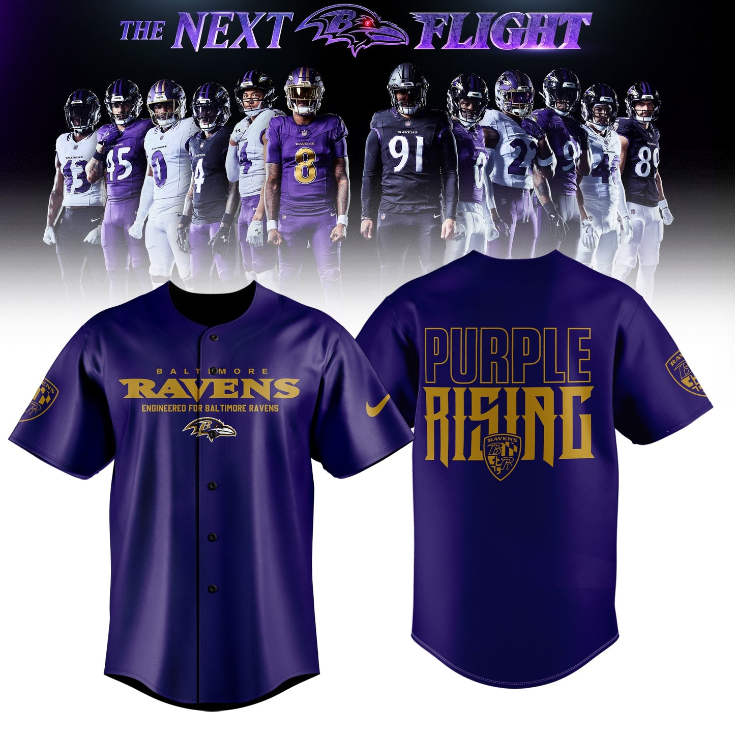 Limited Edition B.Ravens The Next Flight Shirt