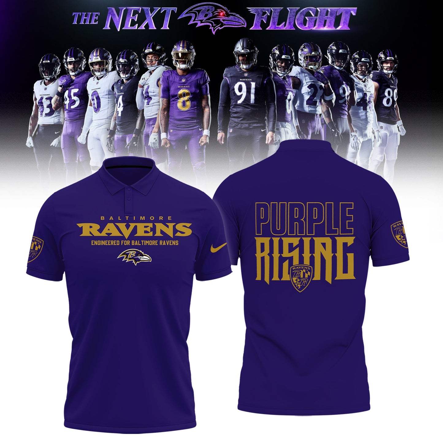 Limited Edition B.Ravens The Next Flight Shirt