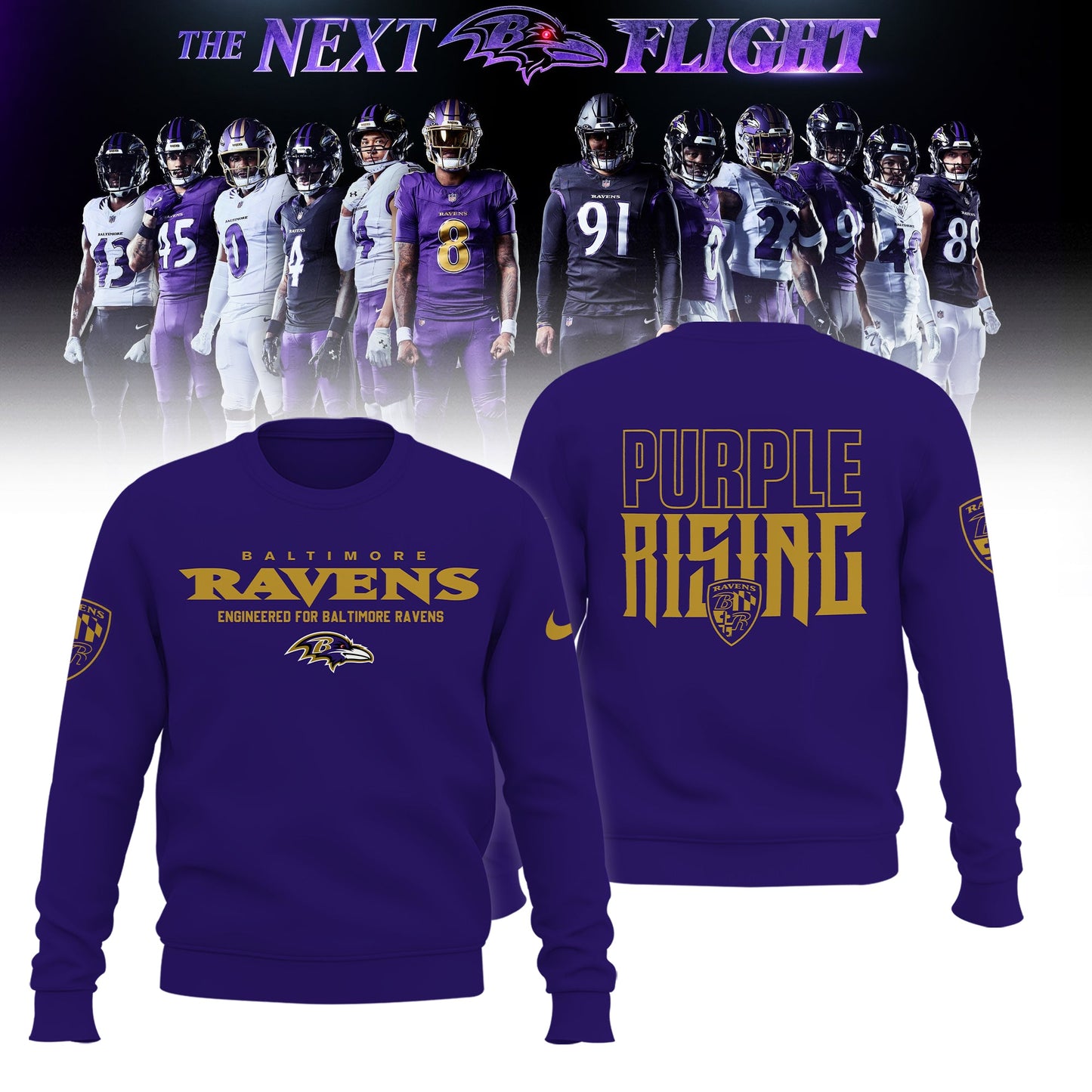 Limited Edition B.Ravens The Next Flight Shirt