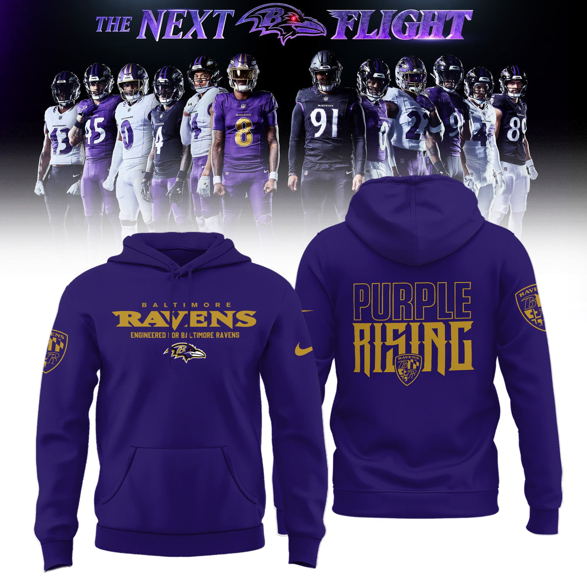 Limited Edition B.Ravens The Next Flight Shirt