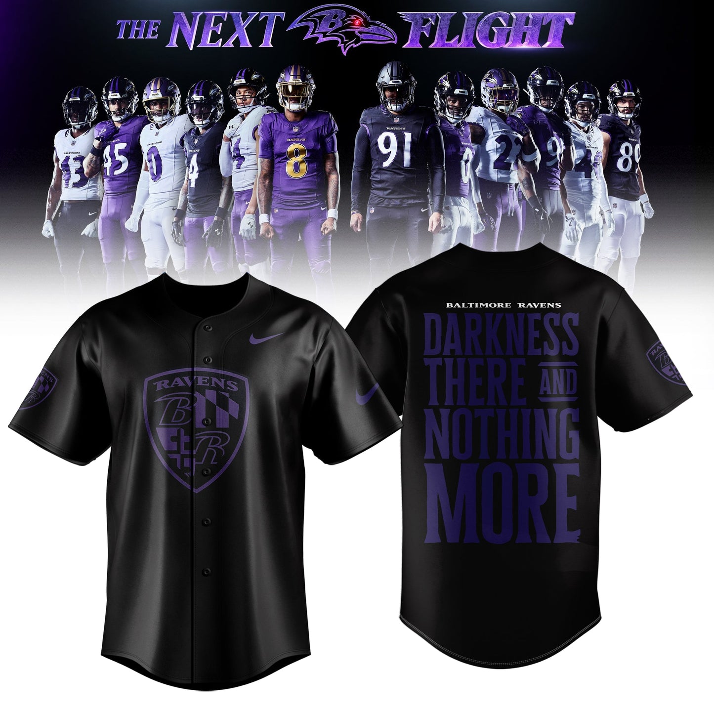 Limited Edition B.Ravens The Next Flight Shirt
