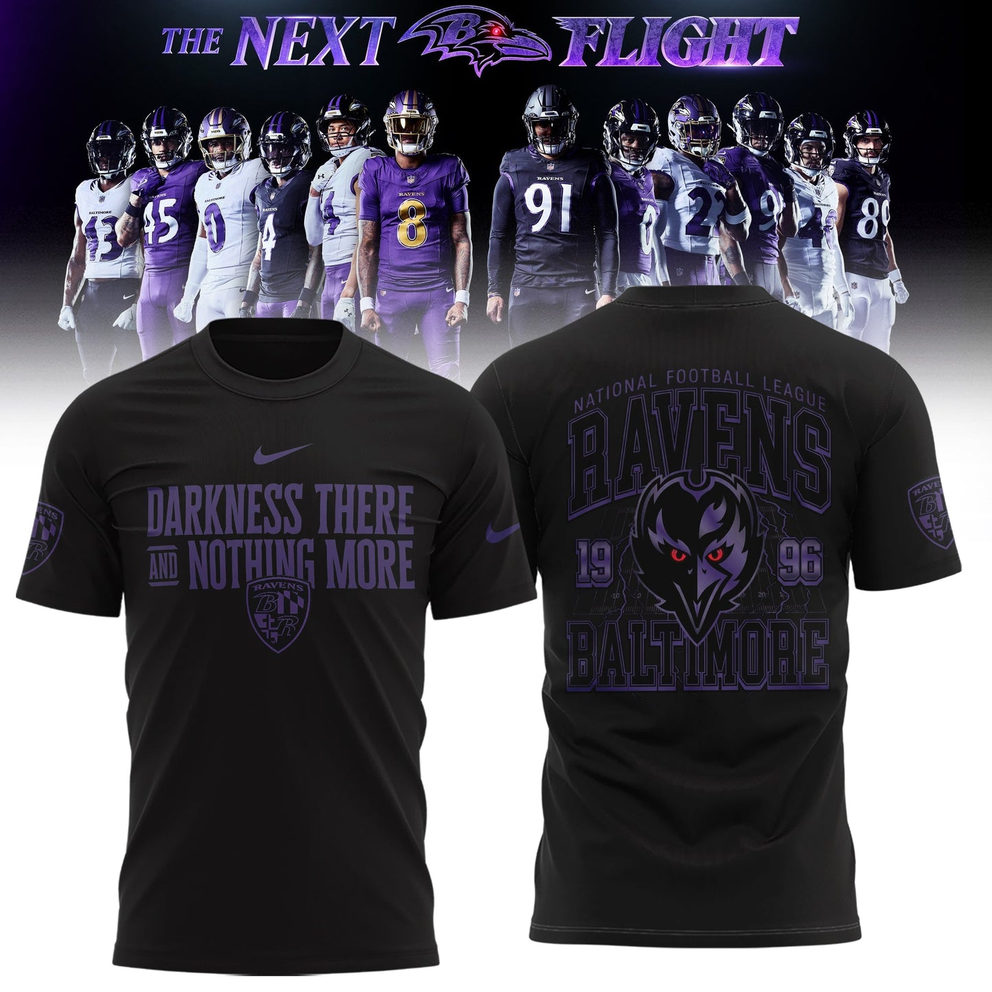 Limited Edition B.Ravens The Next Flight Shirt