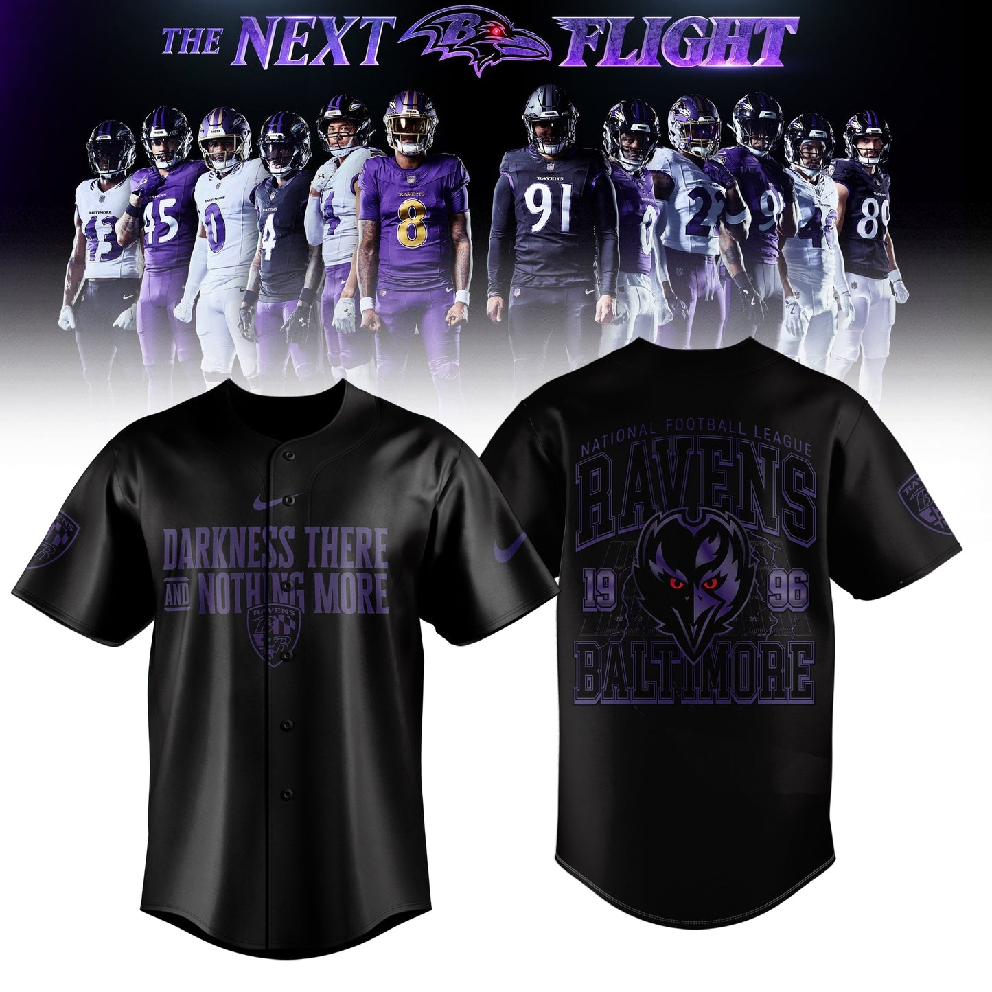 Limited Edition B.Ravens The Next Flight Shirt