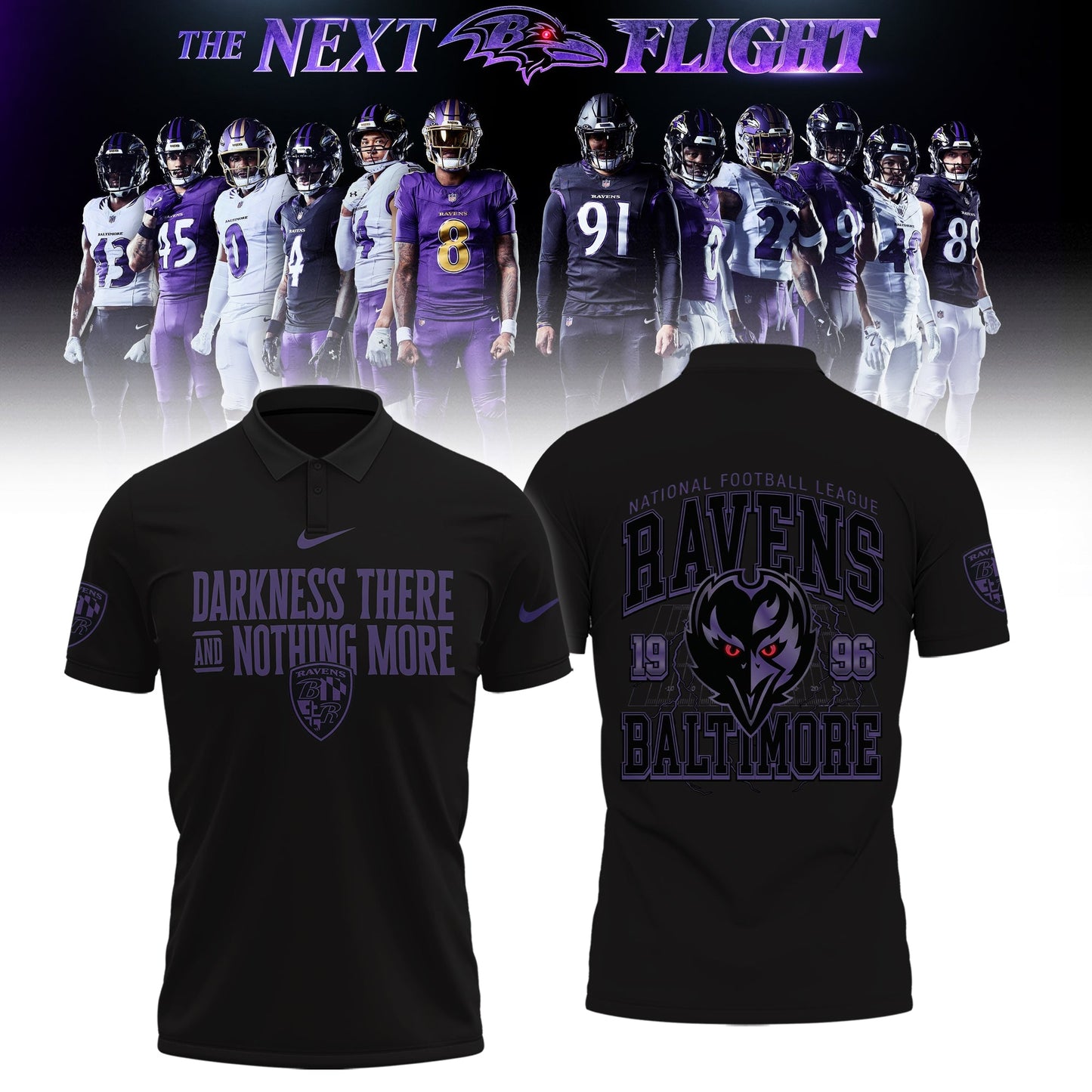 Limited Edition B.Ravens The Next Flight Shirt