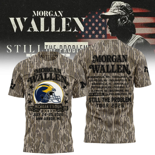Limited Edition MW x Michigan Wolverines Football - Still The Problem Tour 2026 T-Shirt