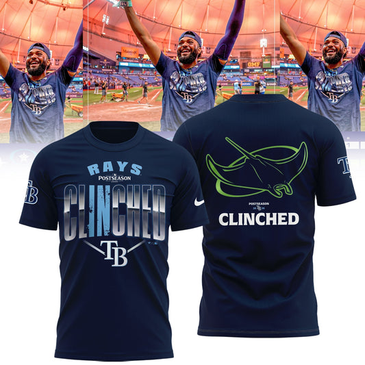 Limited Edition Tampa Bay Rays Postseason 2026 Clinched T-shirt