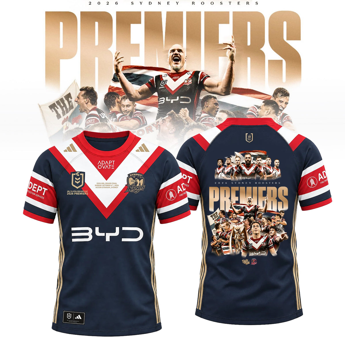 Sydney Roosters 2026 PREMIERS Limited Jersey