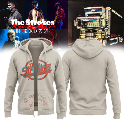 ..The Strokes Reality Awaits World Tour 2026 Limited Edition Signature – Zip Hoodie